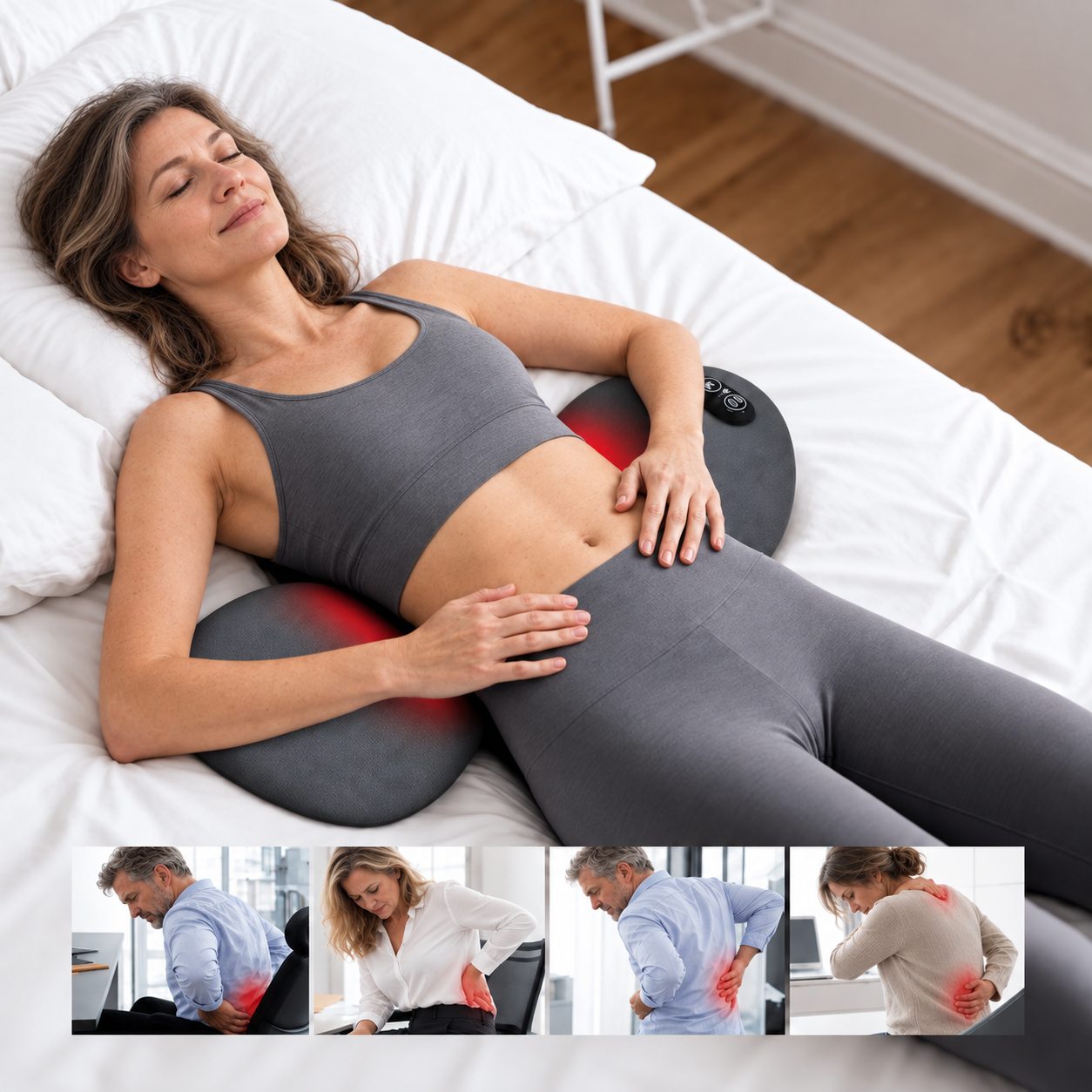 Paar nutzt das OrthoVital Pro Massagekissen gemeinsam